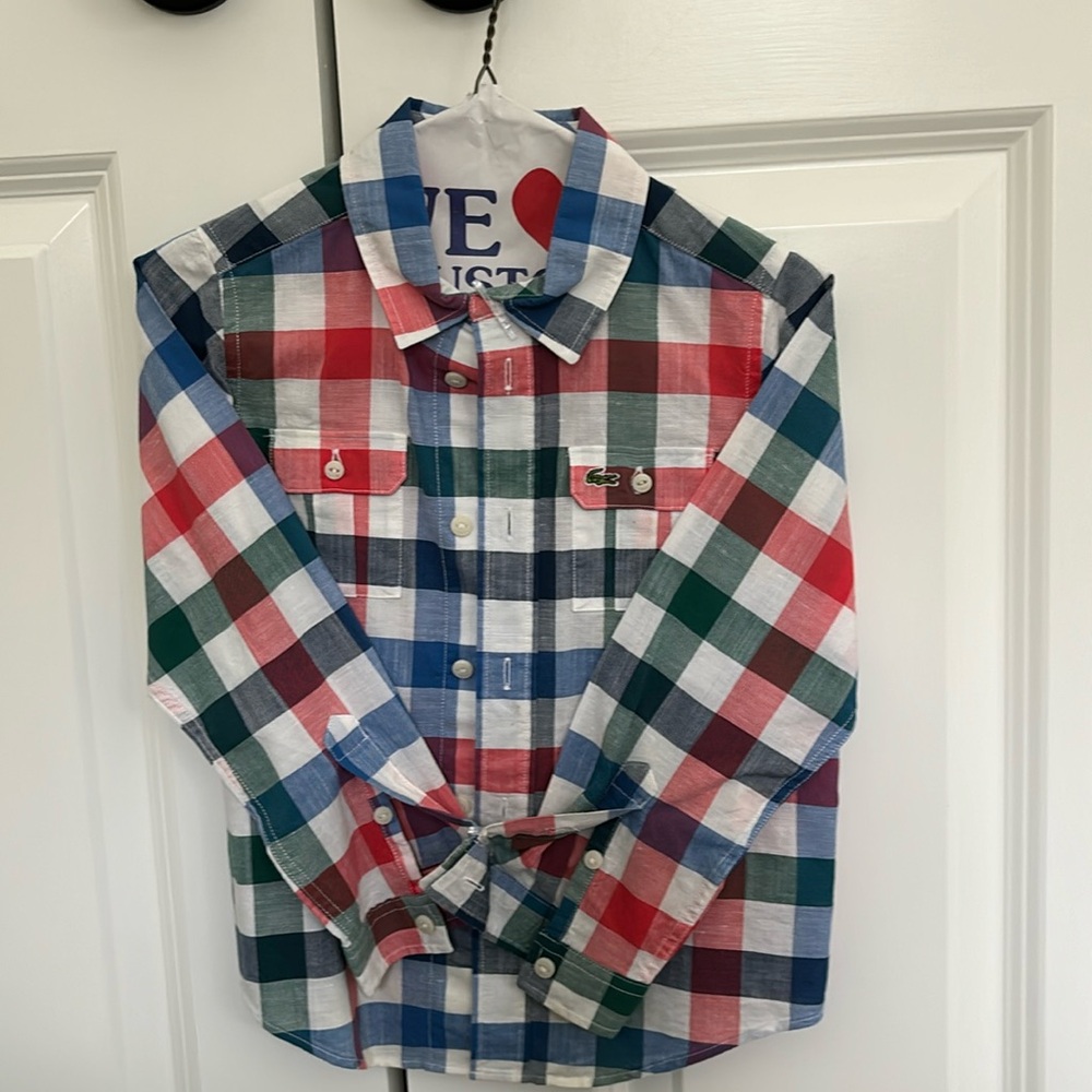 Lacoste cotton kids button down